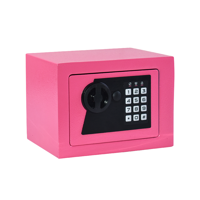 17E Cartoon Household Small Password Safe, All Steel New Anti-theft Office Safe, Cartoon Panel