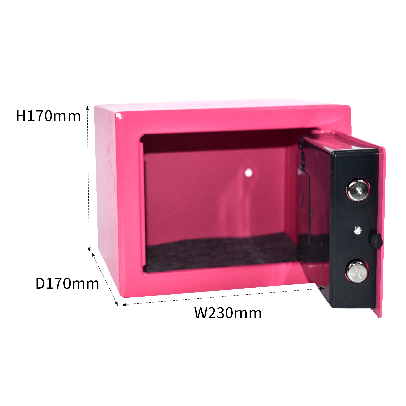 17E Fireproof And Anti-theft Small Password Metal Lockable Customizable Safe 